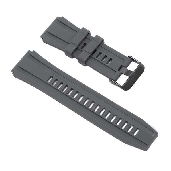 Silikone Smartwatch Rem til GT4 GT3 GT2 22mm med Quick Release - Mørkegrå