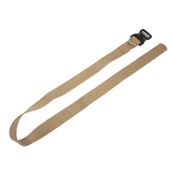 Justerbart 125 cm nylon militærbælte til forklæde, bukser, udendørs træning, khaki