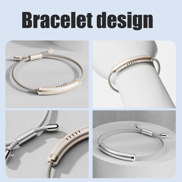 Justerbart avstøtende armbånd med eterisk olje og 6 utskiftbare pinner for barn og voksne