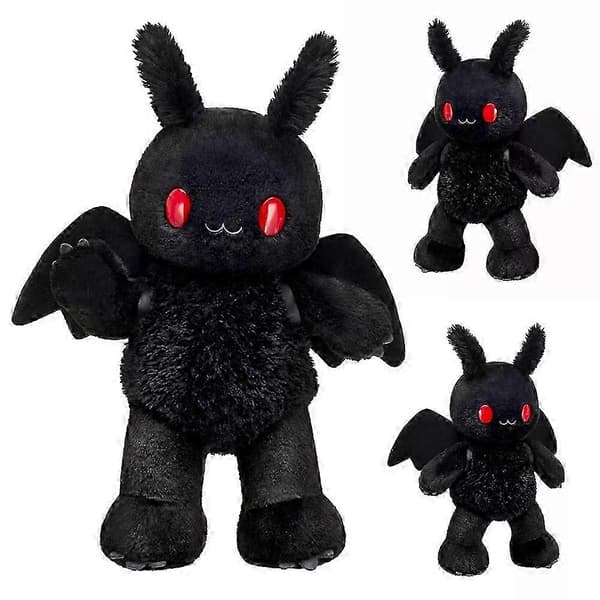 35 cm Mothman plyschleksak, gotisk skräck gosedjur för bebis