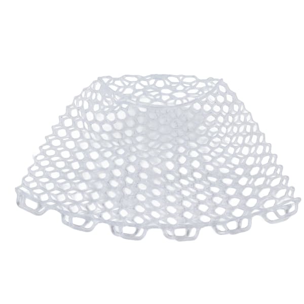 Fluefiskenet, udskiftelig klar gummi, foldbar, 21 cm, hvid