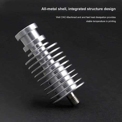 Anycubic I3 Mega 12V 3D-tulostuspää 2 x 0,4 mm karkaistusta teräksestä valmistetuilla suuttimilla E3D V6:lle (3D-tulostuspää)