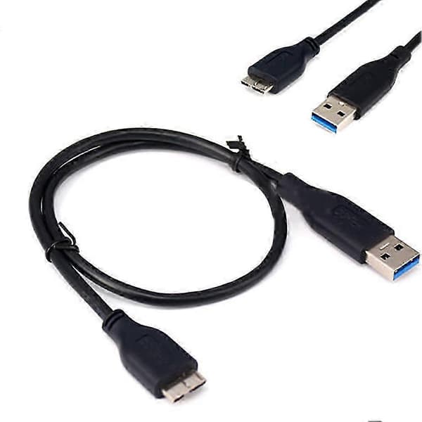 USB 3.0-kabel til dataoverførsel med den eksterne harddisk WD My Book.