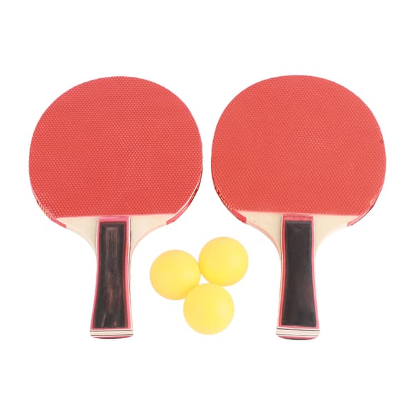 Bordtennisbat sæt med 2 balsa bat, 2 ABS bolde og professionel bæretaske