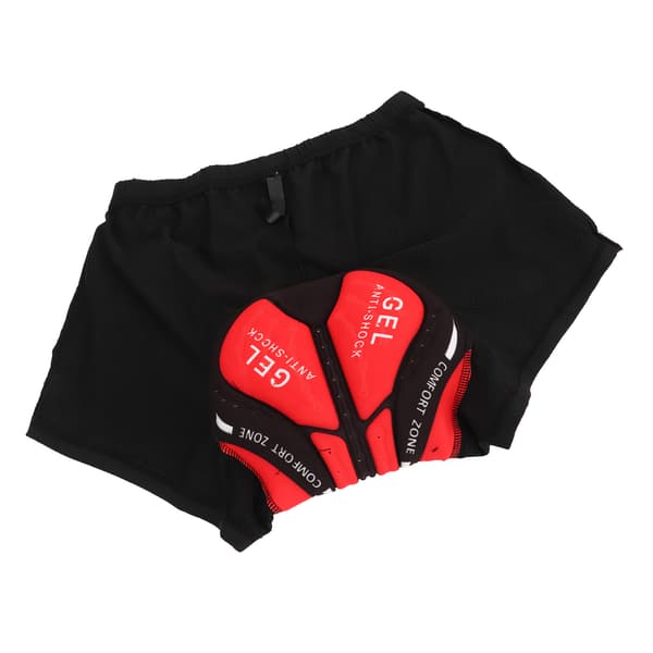 Unisex Cykelshorts med Åndbar 3D Silikonepolstring, Hurtigtørrende, Sort, 3XL