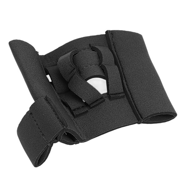 Mini træningshandske med fingre og webbing til baseball, softball, tennis, sort polyesterfiber