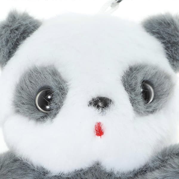 Panda Nyckelring 2 st Plysch Nyckelring för Väska och Ryggsäck Berlock