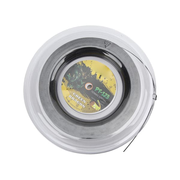 Tennisstreng 200m Polyester 1.25mm Stiv til Daglig Træning Ketchere Sort