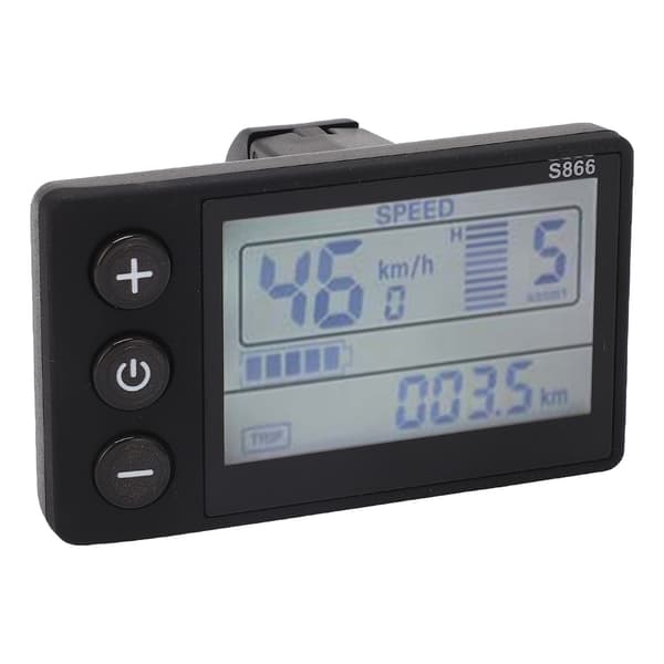 LCD Display S866 Elcykel 24V 36V 48V 60V Vandtæt Panel IP65 ABS