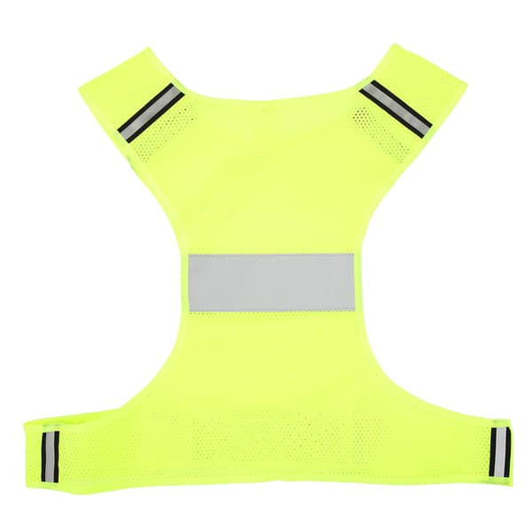 Godt synlig, pustende, hurtigtørkende refleksvest for løping og arbeid (XL).