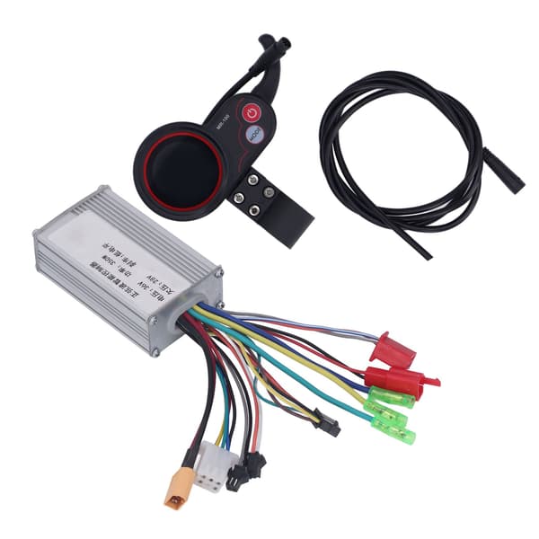 Elcykel Controller Kit 36V 350W med rundt panel og forlængerledning til El-scooter