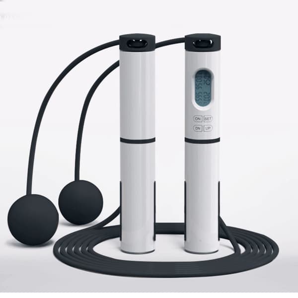 Smart hoppetau med teller og vektet PVC-håndtak for trening