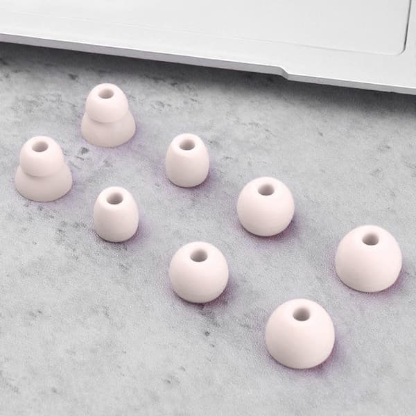 8-pack silikon in-ear Bluetooth hörlursöverdrag, kompatibla med Beats Flex/X hörlurar, inklusive örontoppar och öronproppar.