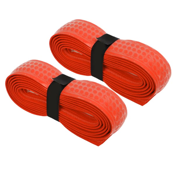 2 stk. fortykket svedabsorberende griptape til tennis- og badmintonketchere - orange