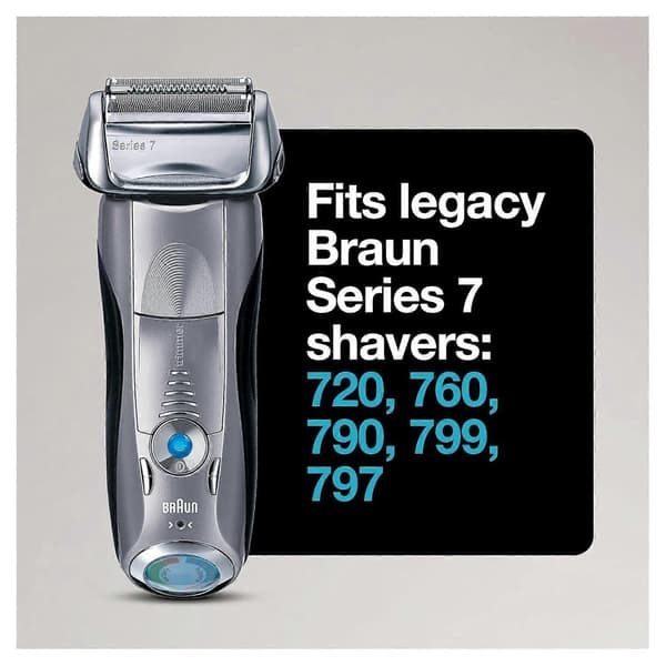 Braun Series 7 70S -parranajokoneen teräverkon vaihtokotelo (hopea) 2pcs