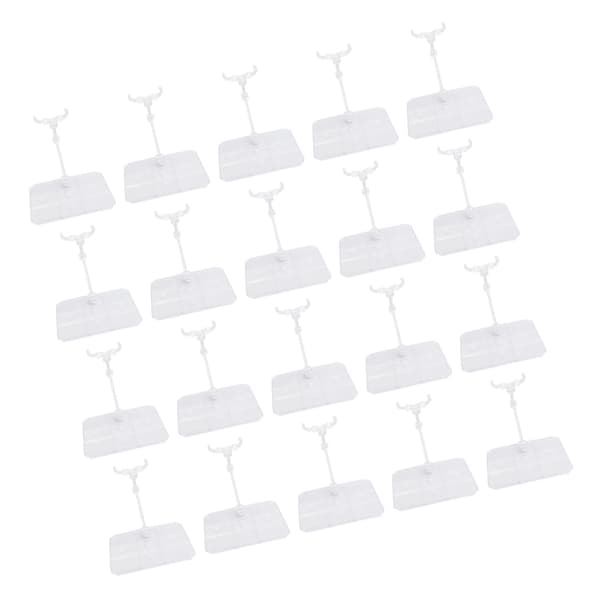 20 akrylstativer til 6-tommer actionfigurer, stabile til dukkeudstilling
