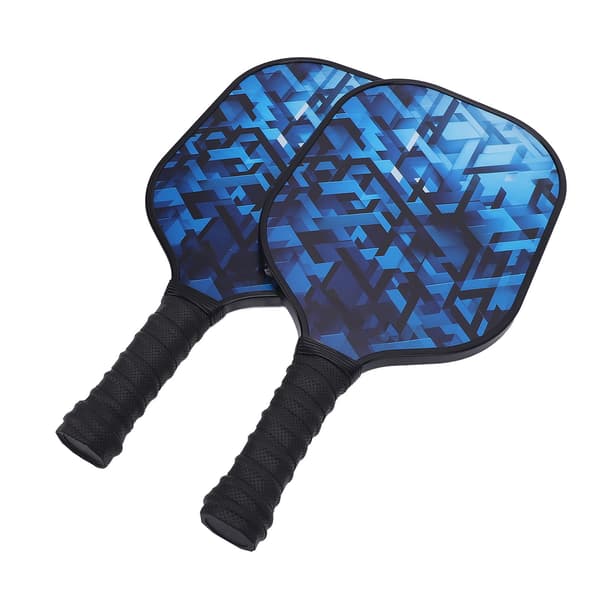 Fiberglas Pickleball Bat Sæt med Honeycomb Kerne, 2 Bolde og Taske