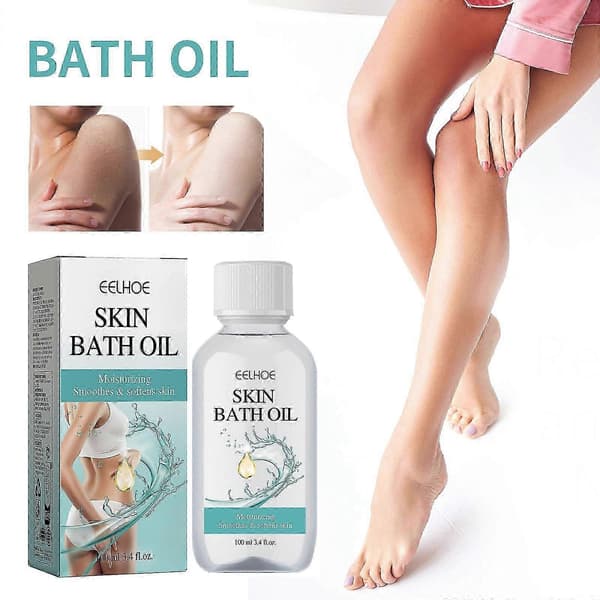Neutral badeolie med en delikat duft, 100 ml, fugter, blødgør og efterlader huden blød og behagelig.