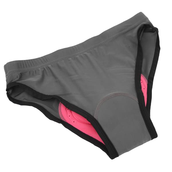 Dame sykkelshorts med 3D-polstring, mørkegrå, størrelse L, pustende, hurtigtørkende