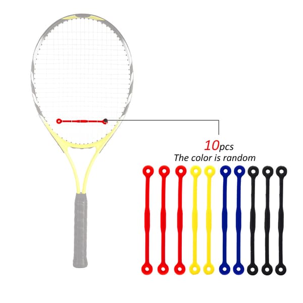 10 Stykker Silikone Tennisdæmpere til Ketchere - Vibrations- og Stødreduktion