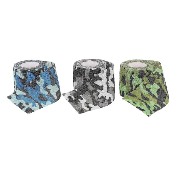 3-pack elastiska sportbandage, jaktkamouflagebandage, non-woven bandage