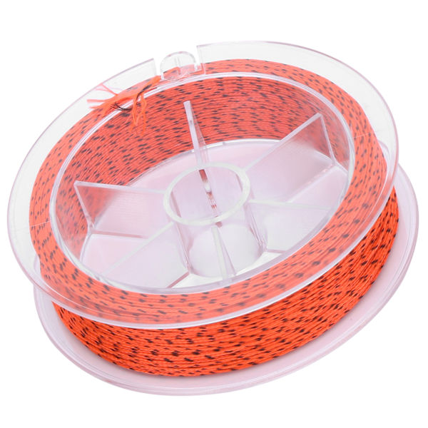 Voksfri Fluefiskeri Trimline 30LB 50m i Orange/Sort Polyester