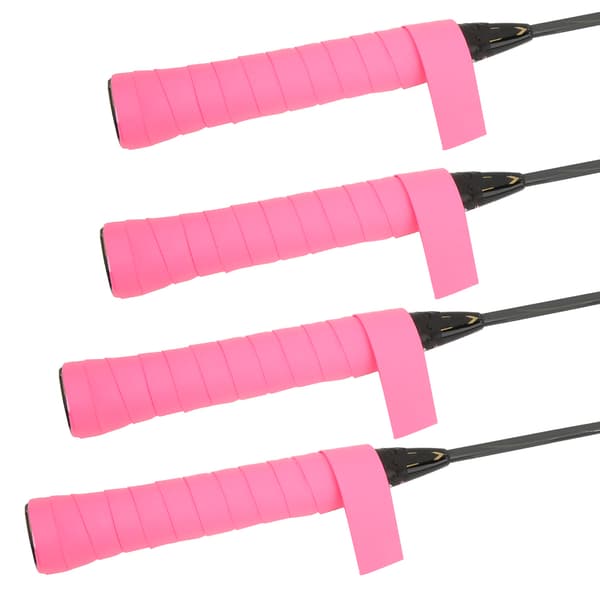 4-pak PU Ketsjer Greb Tape, Svedabsorberende, Skridsikker, Høj Vedhæftning, Pink