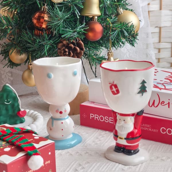 Jul Ljus Presentförpackning: Tomte & Snögubbe Doftande Fest – [Julfest]: Jultomten