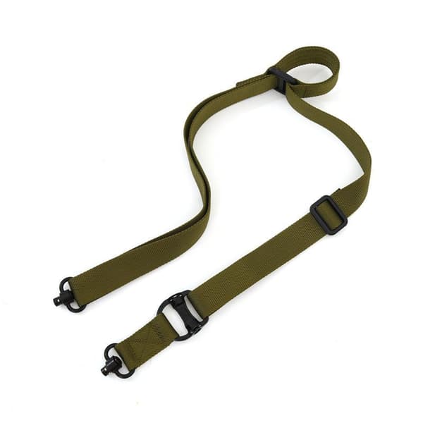 QD Sling Nylon 2 Point Quick Adjustment Sling med QD Swivel och Rail Mount för Gevär