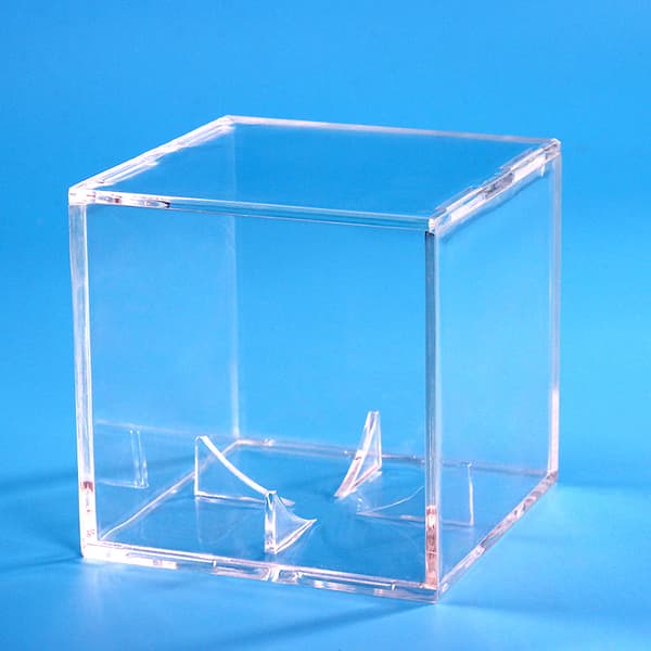 Basebollfodral med UV-skydd, transparent akrylkub, stöd för 9'' boll