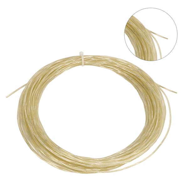 Erstatning Beige 12,2m 1,30mm Titanium Nylon Elastisk Tennisketcherstreng