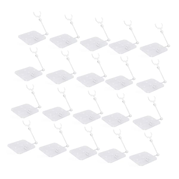 20 akrylstativer for 6-tommers actionfigurer, stabile for dukkeutstilling