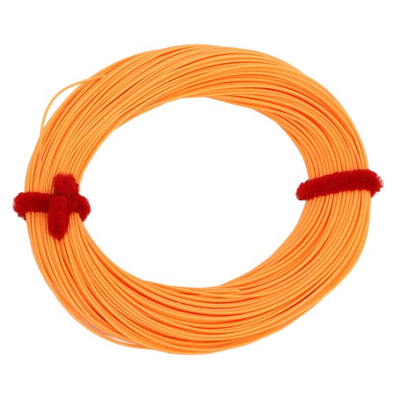 Fluefiskeline 30m Polyesterfiber Højteknologisk Belægning Orange