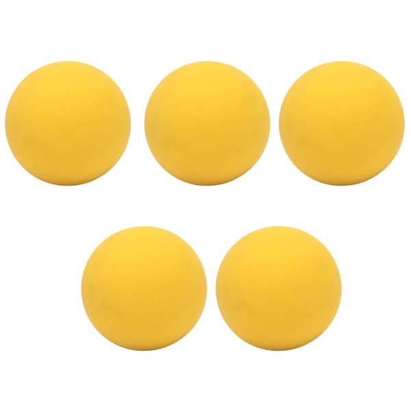 5 stk. elastisk bold 6 cm sikker miljøvenlig gummi til håndtræning, pools, strande, gul