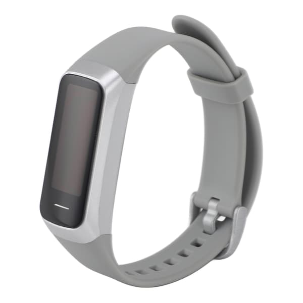 Smart armbånd, silikon, HD berøringsskjerm, søvnovervåking, sportsmoduser, vanntett, sølv