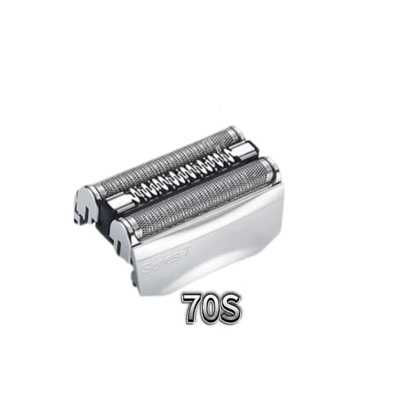 Braun Series 7 70S Erstatningshode til elektrisk barbermaskin (sølv) 3pcs