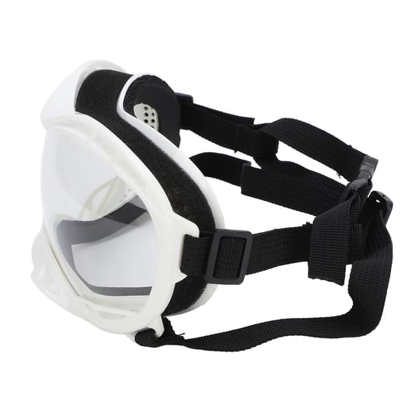 Solbriller for mellomstore og store hunderaser med anti-UV-linser, vindtett og justerbar PC-stropp