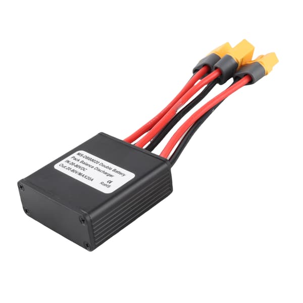 XT60 Dobbelt Batteri Afladningskonverter Parallel Modul Adapter 20-80V til 250-3000W Motor
