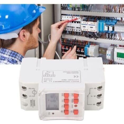 Timer til elektrisk vandvarmer. Tidsafbryder. 30A digital tidsafbryder med 1-sekunds LCD-display. 220V digitalt timerrelæ