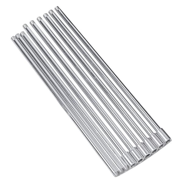 Vikbart köksstativ för camping med kedja och bärväska, silverfärgad aluminiumlegering