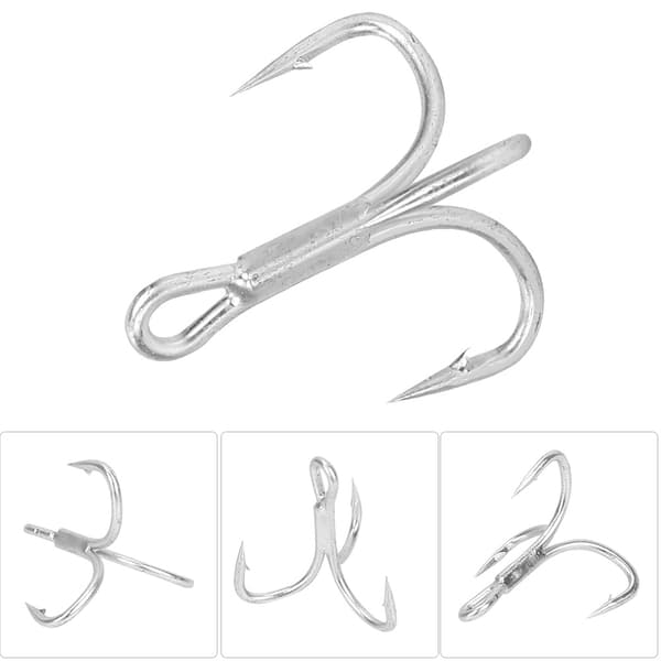 Skarp diskantfiskekrog med metalmodhager, høj styrke, 10 stk. 1/0#