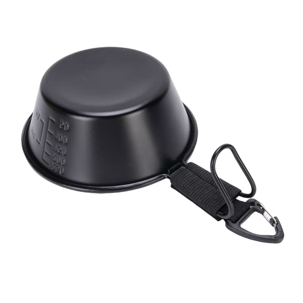 250 ml campingbolle i rustfritt stål med håndtak for camping, backpacking, bobilreiser