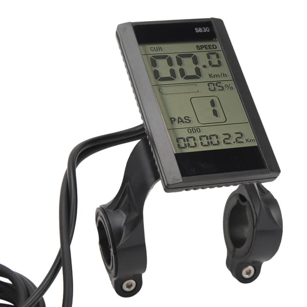 S830 Multifunktionel 24V 36V 48V LCD-displaymåler til elcykler - Vandtæt