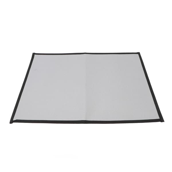 Brandsäker grillmatta, värmebeständig glasfiber, vikbar, fyrkantig, 60x53cm, grå, medium