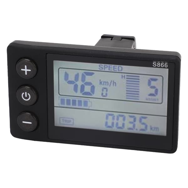 LCD Display S866 Elcykel 24V 36V 48V 60V Vandtæt Panel IP65 ABS