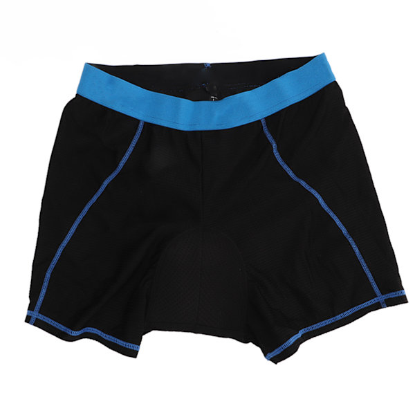 Sykkelshorts for menn med 5D-polstring, hurtigtørkende, ventilert elastisk belte, XL