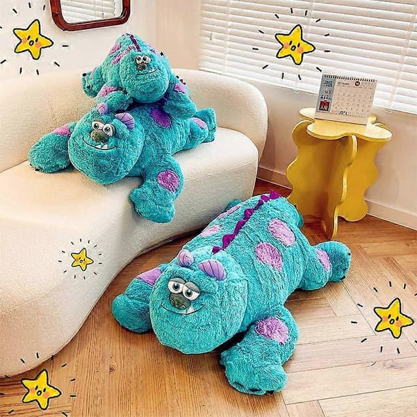 Sullivan blå plys pude fra Monsters University, 70 cm