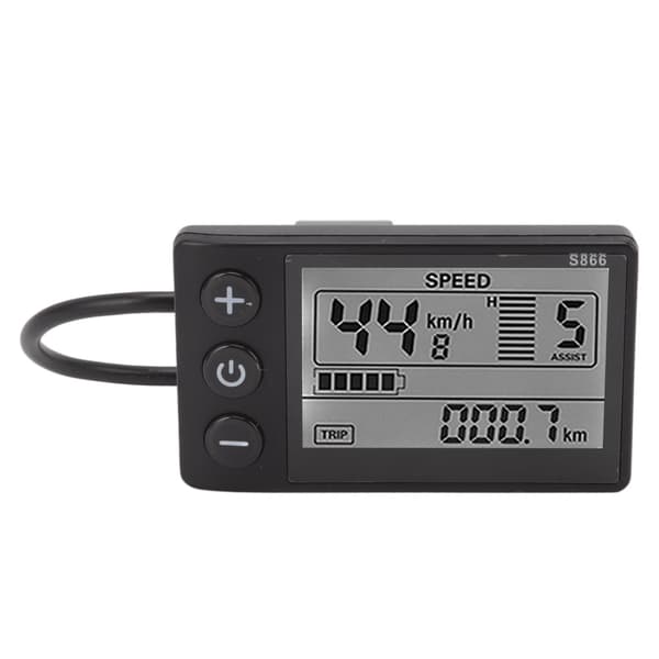 LCD-display til elcykler og el-løbehjul, IP65 vandtæt, 24V, 36V, 48V