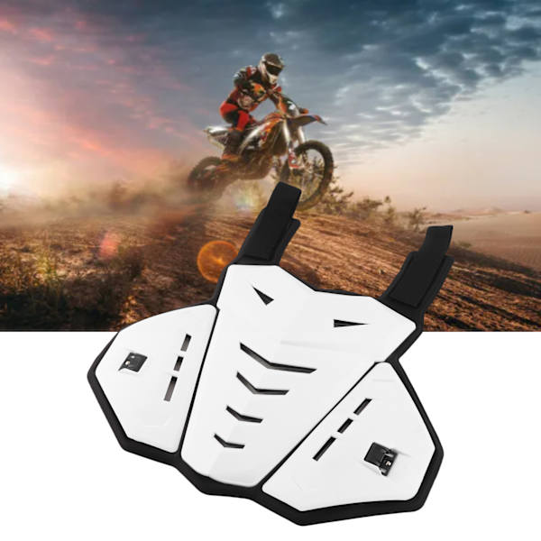 Motorcykel Skyddsjacka Biker Stunt Racing Rustning Väst Skydd Vit