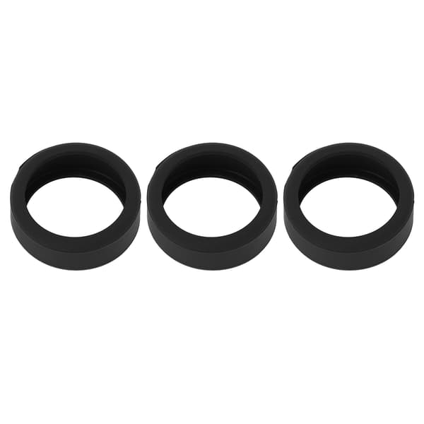 3 STK Silikone Ring Cover til Smart Ring, Ridsefast, Hudvenlig, Størrelse S, Sort